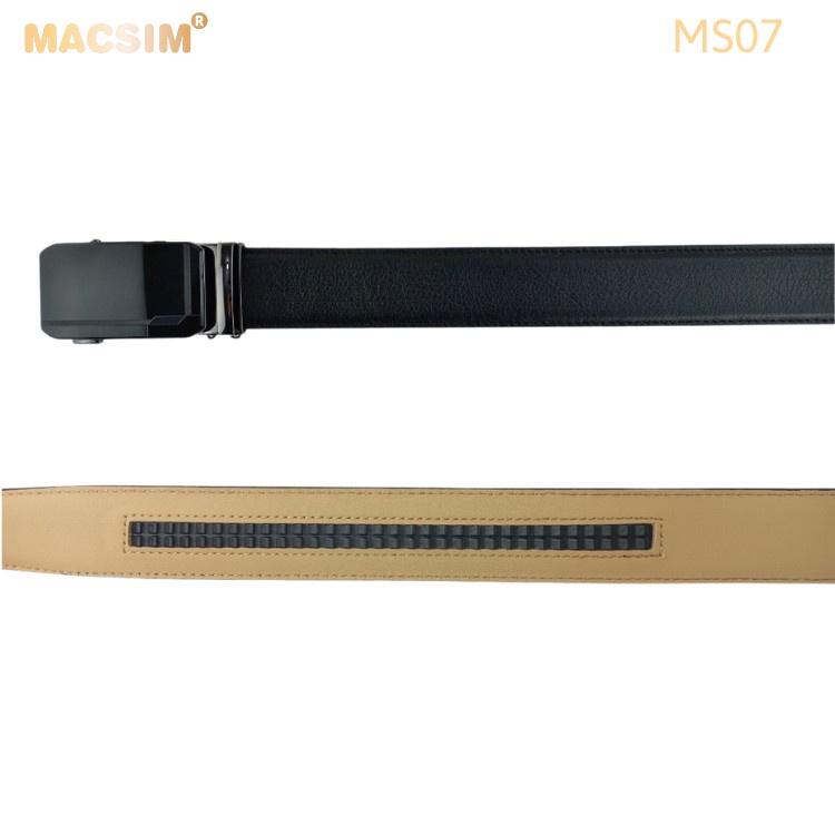 Thắt lưng nam -Dây nịt nam da thật cao cấp nhãn hiệu Macsim MS07