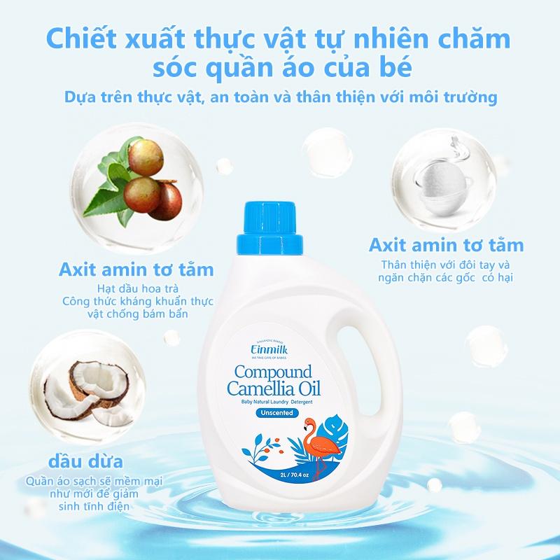 Nước giặt quần áo dành riêng cho bé thương hiệu Einmilk đến từ singapore DET