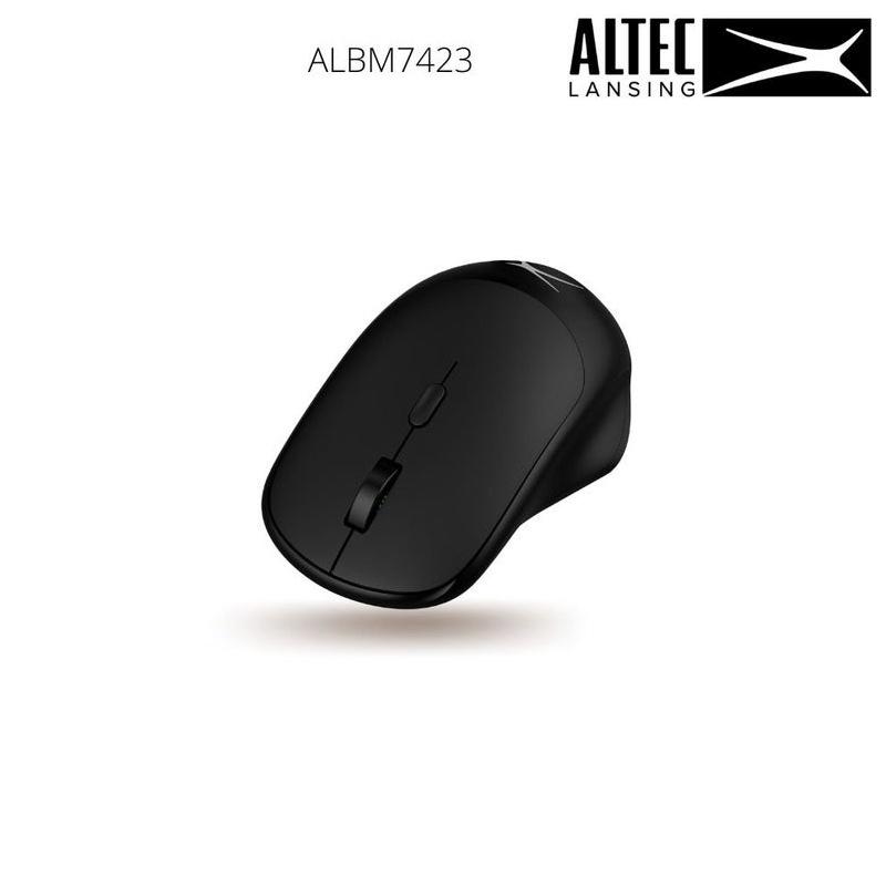 Chuột không dây wireless ALTEC ALBM7423 thiết kế to bản ôm tay đối xứng (Đen) - Nhất Tín Computer