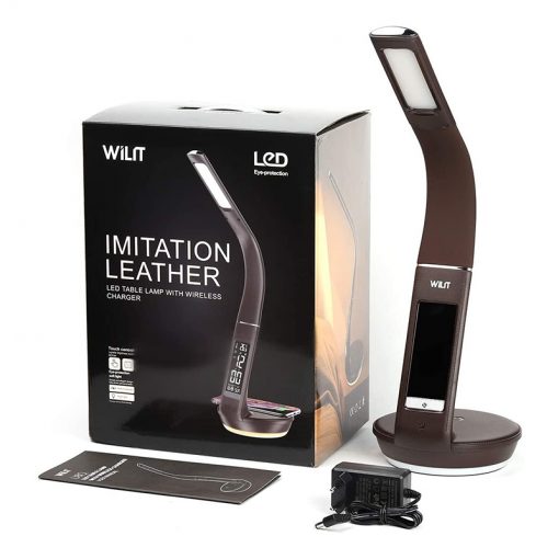 Đèn bàn đèn học Wilit U8Q - Nhập Đức - Chống cận - 6 trong 1 | Sạc di động không dây | Đèn ngủ, đồng hồ, lịch, nhiệt kế, báo thức