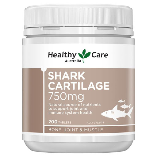 Sụn vi cá mập Úc Healthy Care Shark Cartilage 750mg tăng cường sức khỏe xương khớp, chức năng vận động - QuaTangMe Extaste