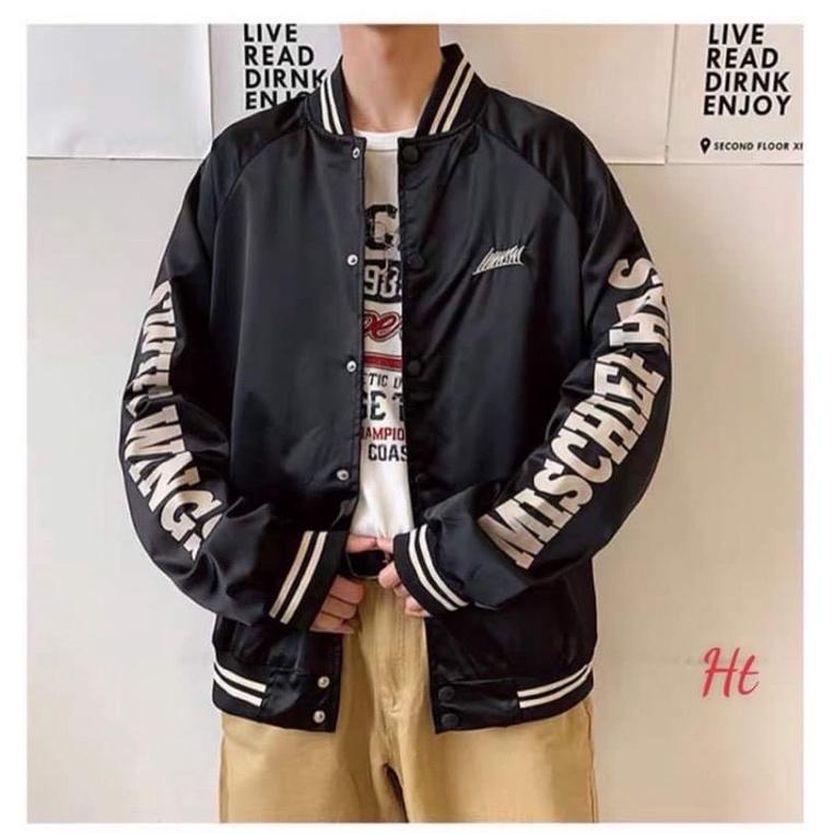 Áo bomber chữ dọc tay SWI H2Q865