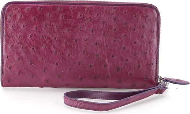 Ví Nữ Da Đà Điểu 1 Khóa Đại Huy Hoàng HT3451 (19 x 10,5 cm) - Tím