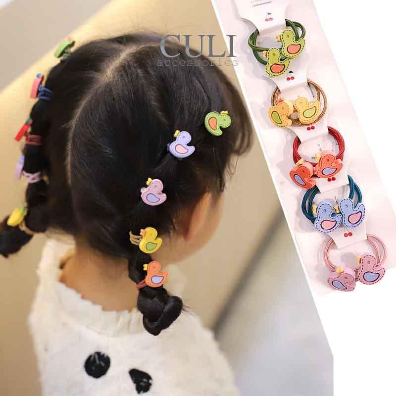 Set cột tóc hoạt hình, nhiều hình - màu siêu đáng yêu cho Bé gái