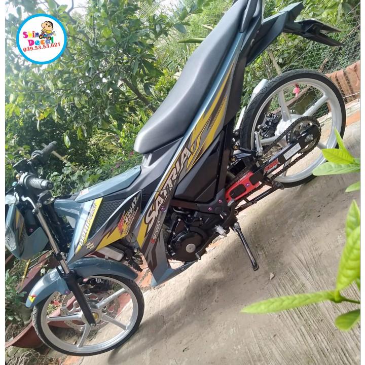 Tem rời satria fi dán xanh ngọc lục bảo