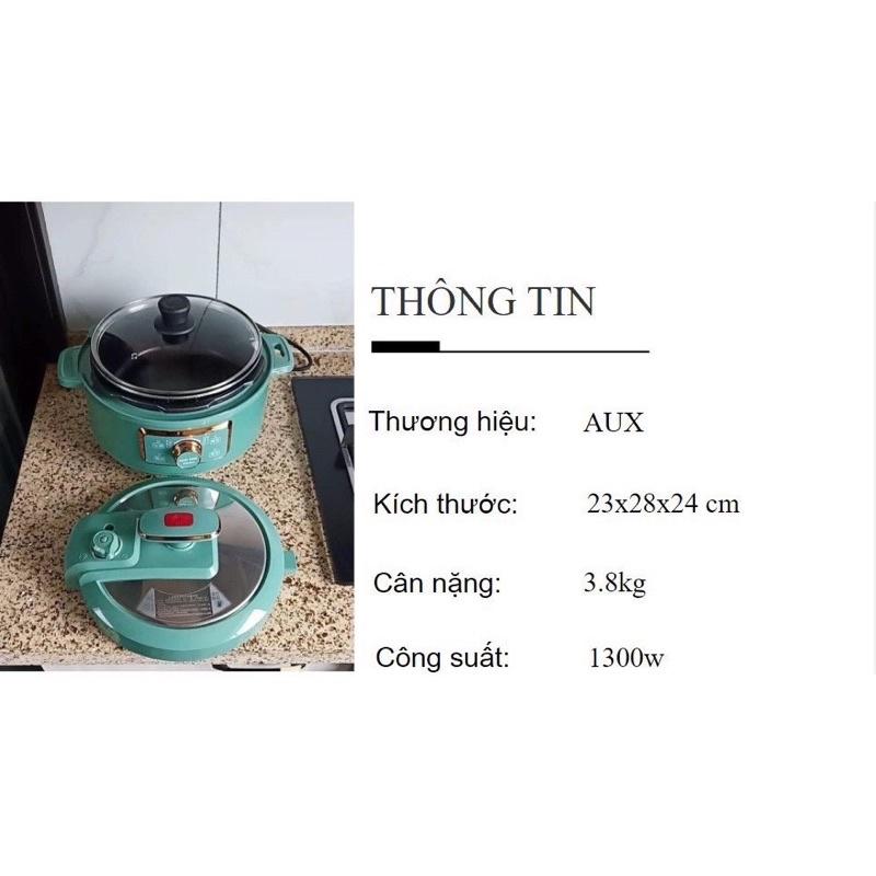 Nồi Áp Xuất Đa Năng  4L Đáy 5 Lớp Màu Xanh Đẹp Tiện Lợi