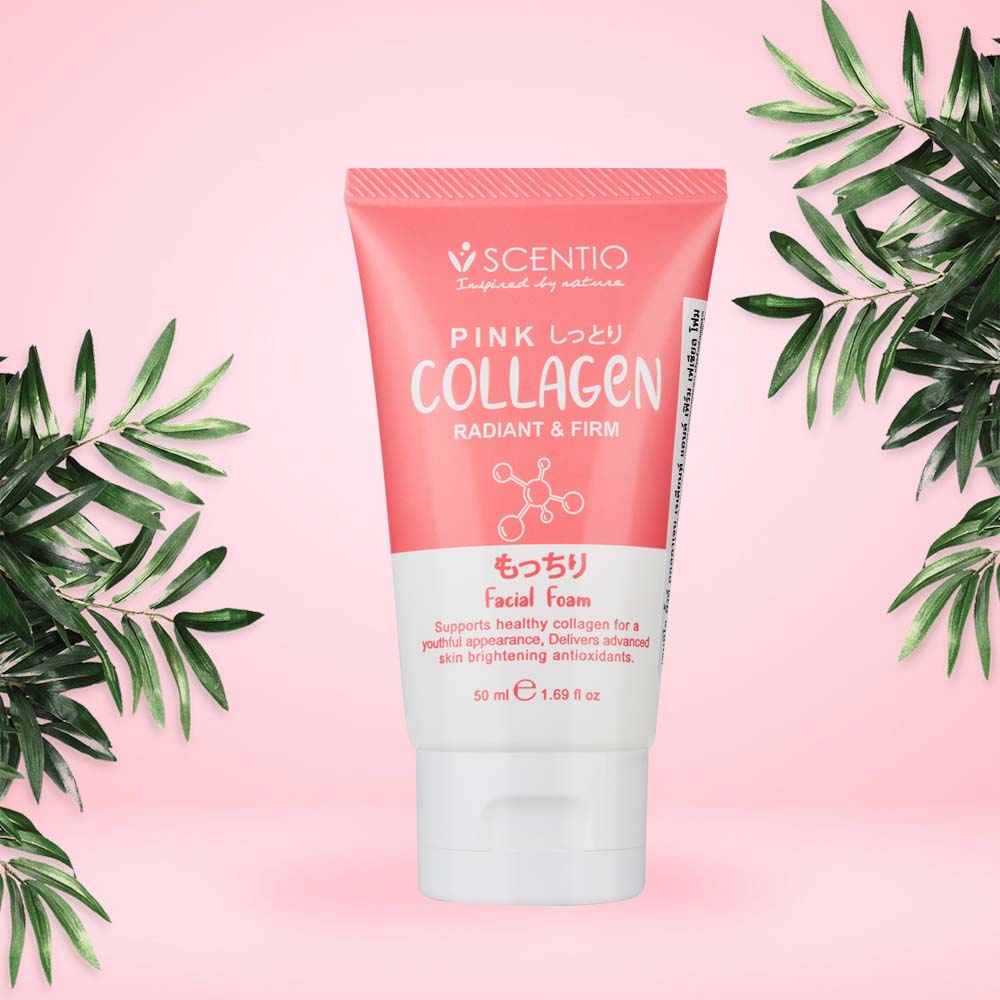 Sữa Rửa Mặt Dưỡng Trắng Và Săn Chắc Da Beauty Buffet Scentio Pink Collagen 50ml