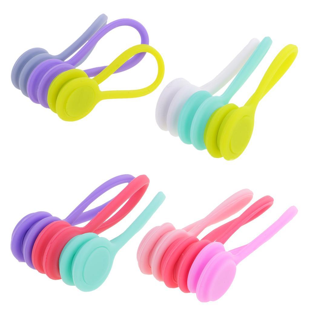 12x  Earphone Cable Winder Wrap for  Wire / Keychain Clip Holder
