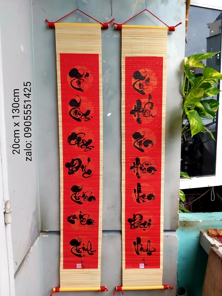 Hoành phi câu đối. Câu đối tổ tiên. Câu đối thư pháp