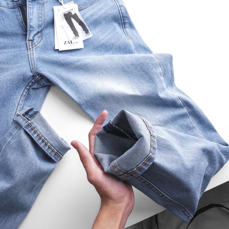 Quần jean nam mài rách VNXK slimfit ôm dáng siêu xịn