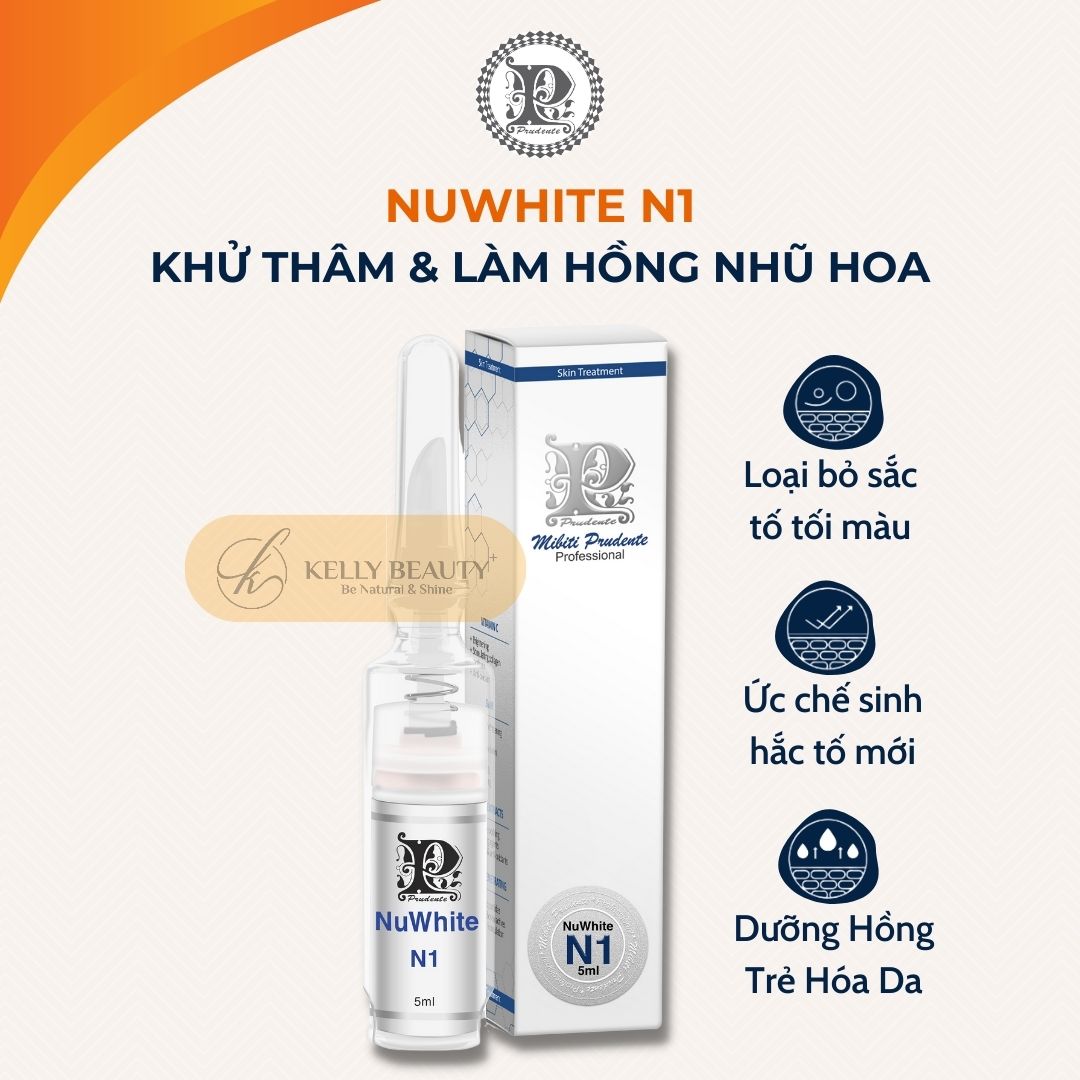 Kem Dưỡng Mibiti Prudente Nuwhite N1 - Khử Thâm, Dưỡng Hồng Ti | Kelly Beauty