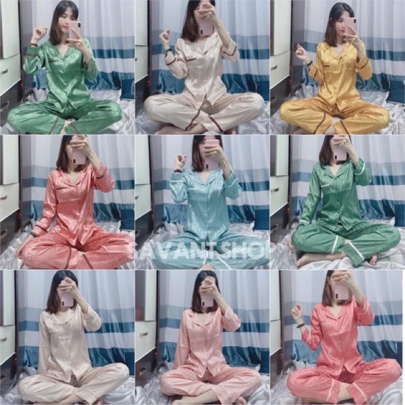 BỘ MẶC NHÀ PIJAMA LỤA GẤM