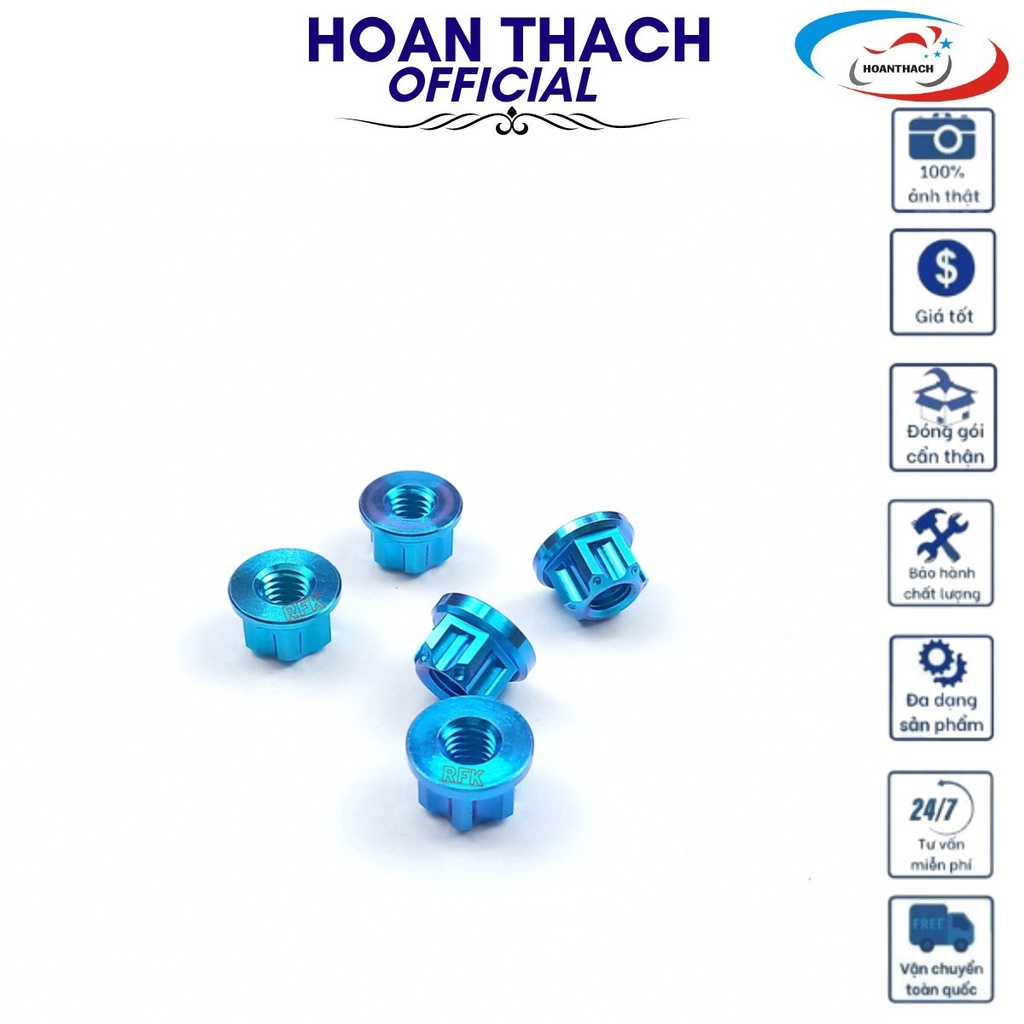 Ốc Tán 6Ly Gr5 Titan Màu Xanh Lục Bảo dùng cho nhiều dòng xe SP010423 (giá 1con)