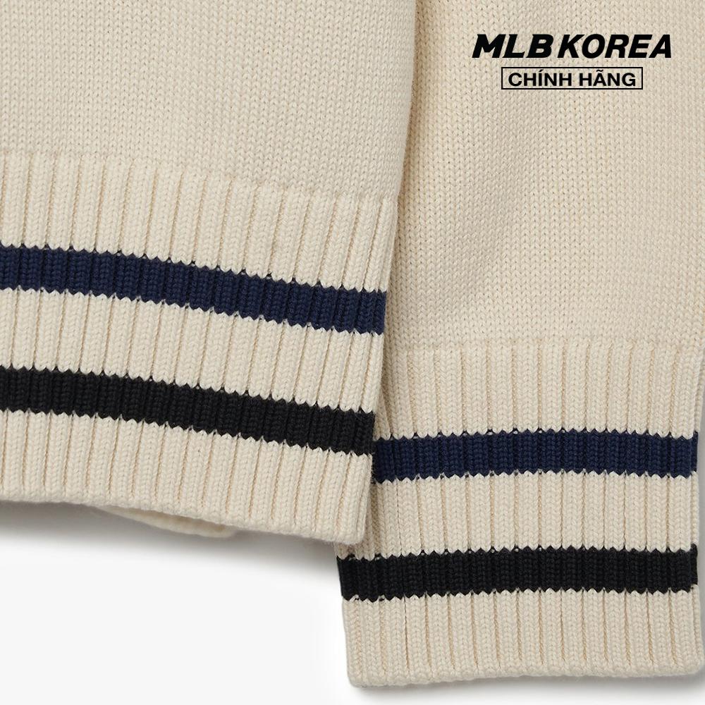 MLB - Áo sweater phom suông tay dài cổ V thời trang 3AKPV0131-50CRS