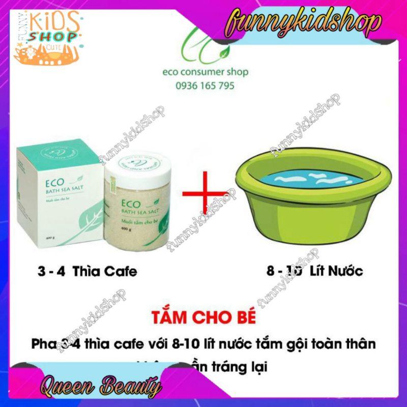 MUỐI TẮM BÉ Eco 200G - Muối tắm bé sinh dược- Muối tắm Eco hết rôm sảy mề đay - Muối tắm bé thảo dược hết dị ứng