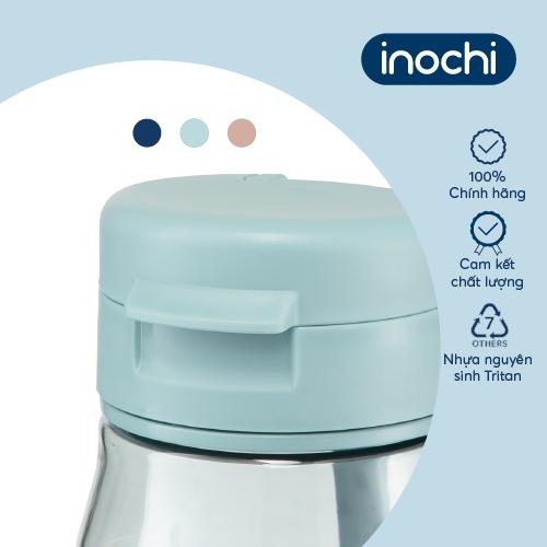 Bình nước Inochi - Kita Fami 350ml màu Xanh chàm/Xanh ngọc/Cam sữa