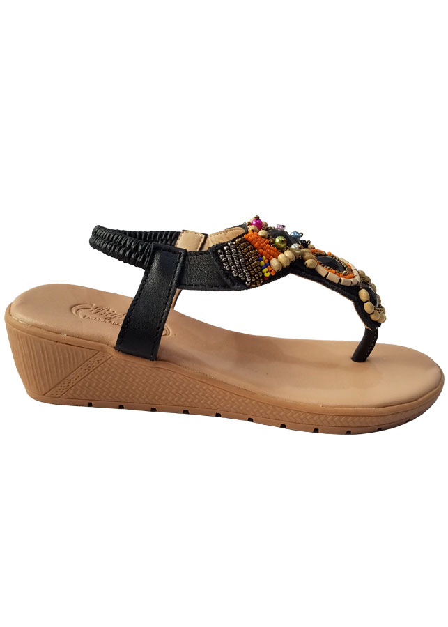 Giày sandal nữ kẹp BIGGBEN da bò thật cao cấp SDN67