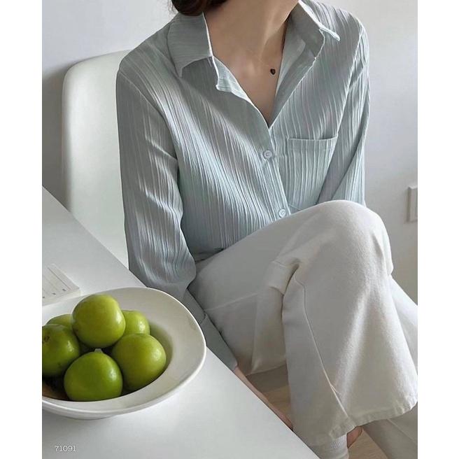 ÁO SƠ MI GÂN FORM RỘNG