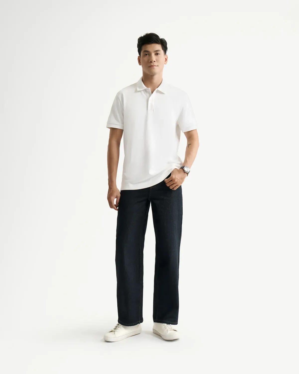 Áo polo nam thêu cổ Form Fitted (3 màu)- ROUTINE 10F24POL027R1 | ROUTINE CÀ MAU