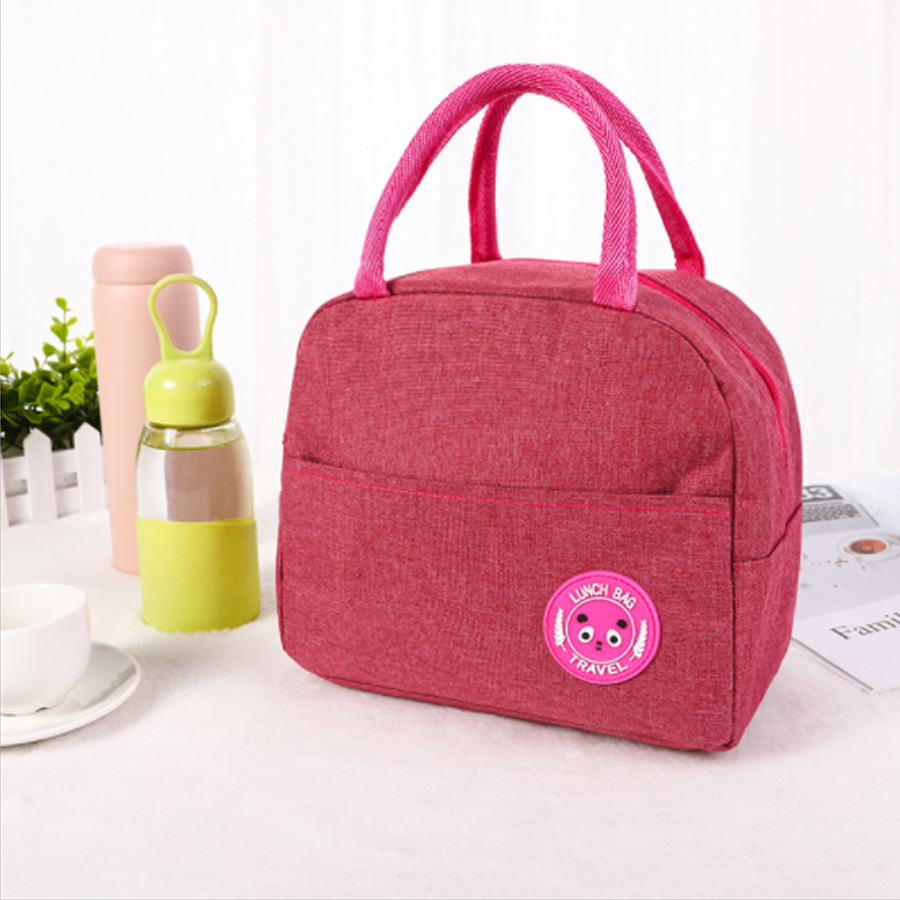 Túi đựng hộp cơm bằng vải nhỏ gọn nhiều lớp giữ ấm thực phẩm– Lunch Bag A