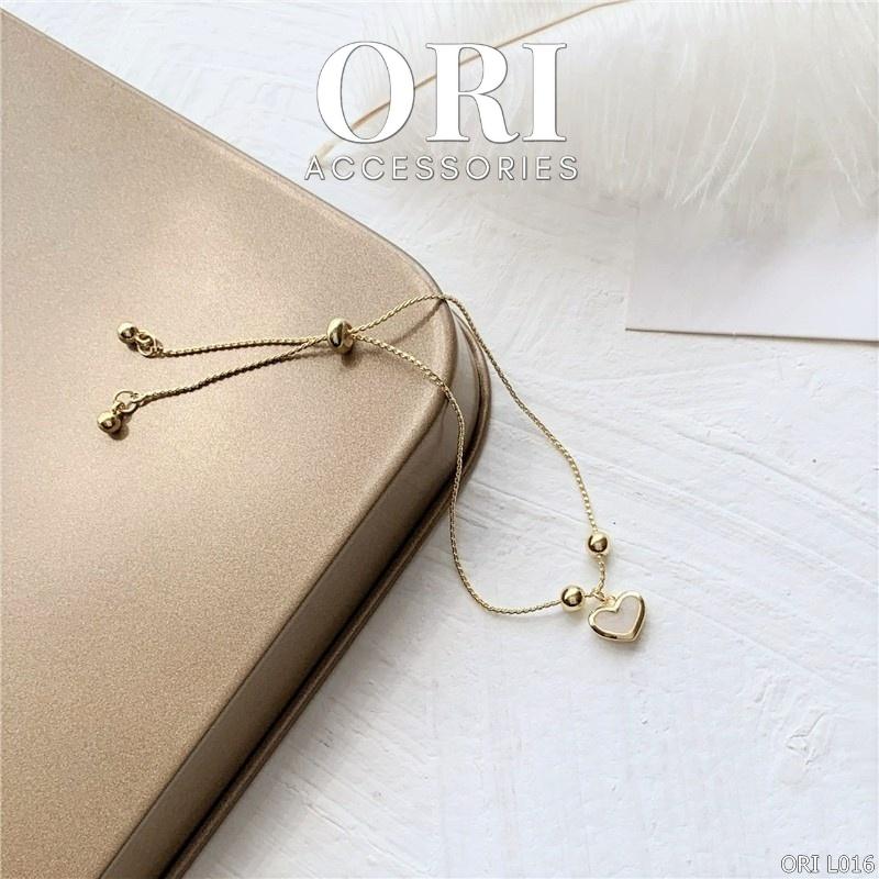 Lắc tay nữ Trái tim đơn giản Bevis xinh xắn đáng yêu ORI ACCESSORIES L016