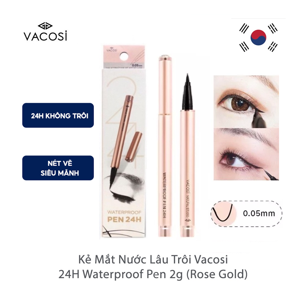 Kẻ Mắt Nước Vacosi 24H Waterproof Pen
