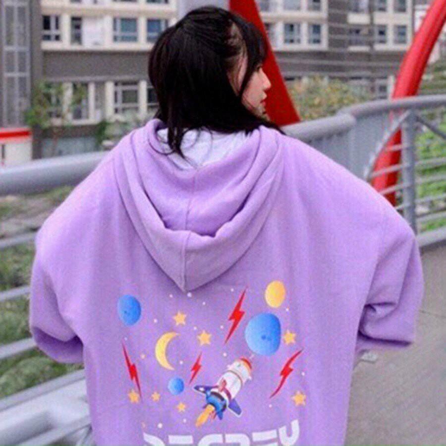 Áo Hoodie Chống Bụi Cho Nữ Cho Nam Có 2 Màu Sweater Form Rộng In Hình Degrey unisex ulzzang 123SHOP