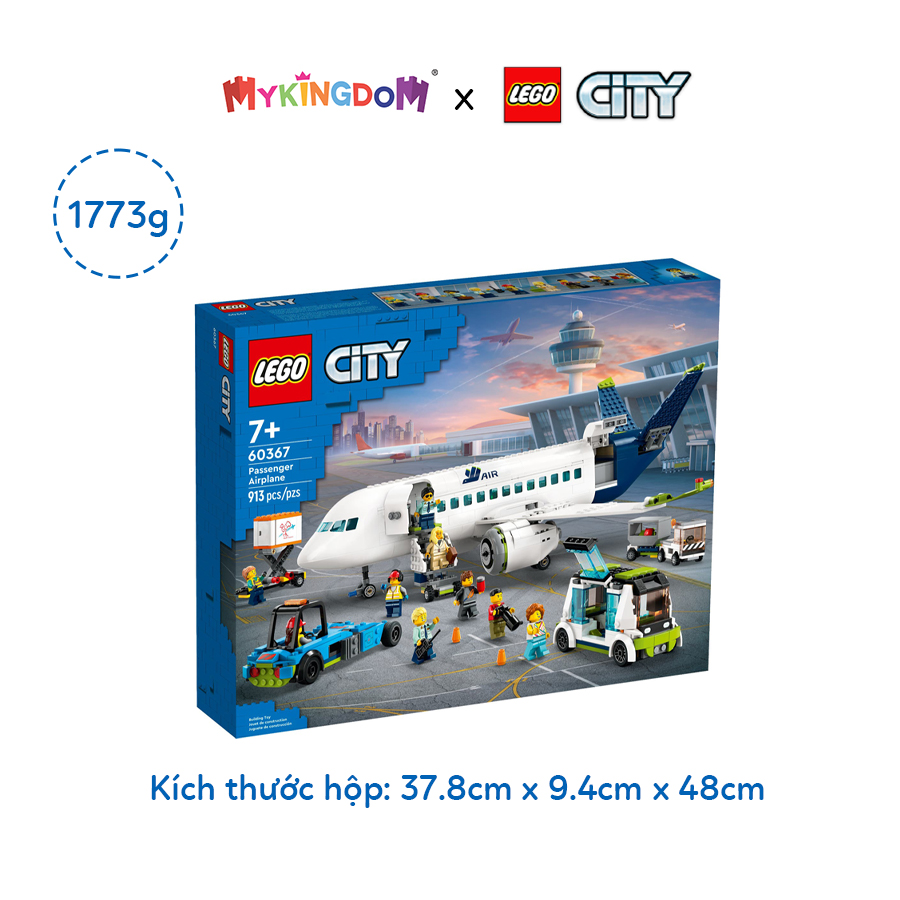 Đồ Chơi Lắp Ráp Máy Bay Chở Hành Khách LEGO CITY 60367 (913 chi tiết)