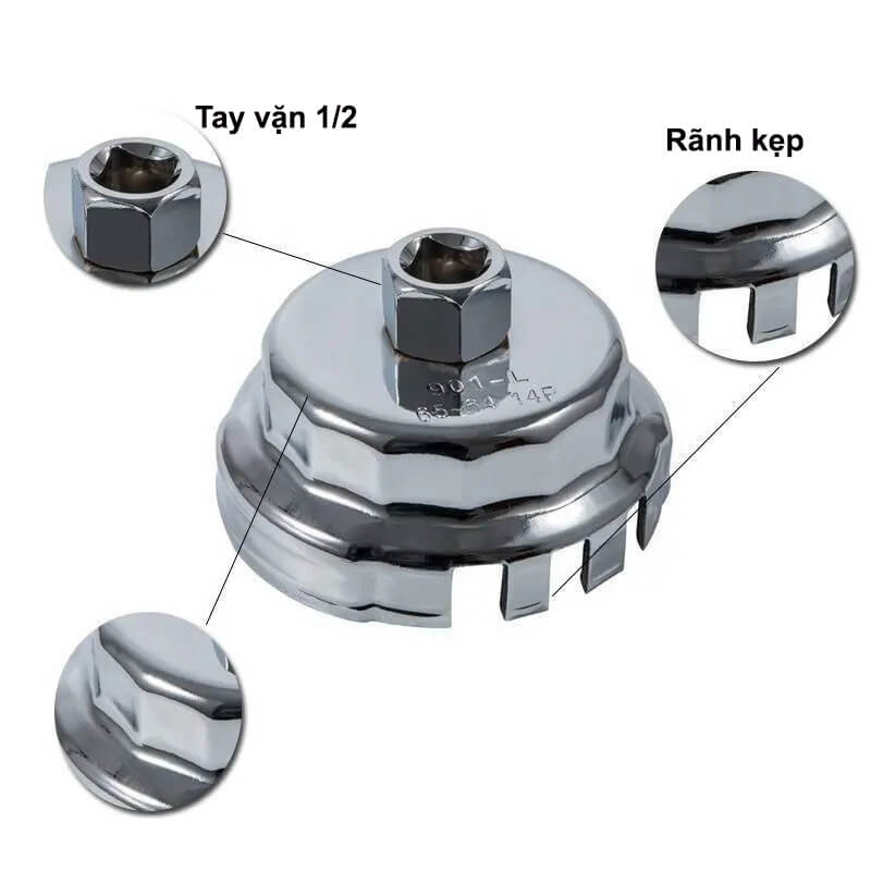 Cảo mở lọc nhớt , chụp mở lọc dầu CHÍNH XÁC theo xe Toyota Corolla Altis, Camry, Lexus