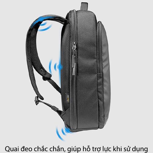 BALO TOMTOC (USA) PREMIUM LIGHTWEIGHT BUSINESS CHO MACB PRO 13″/14″/15″/16″ BLACK chống va đập - HÀNG CHÍNH HÃNG