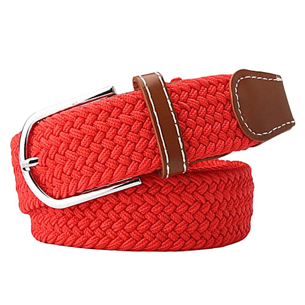 Men Women Casual Woven Canvas Belt Webbing Belt Travel Waistband