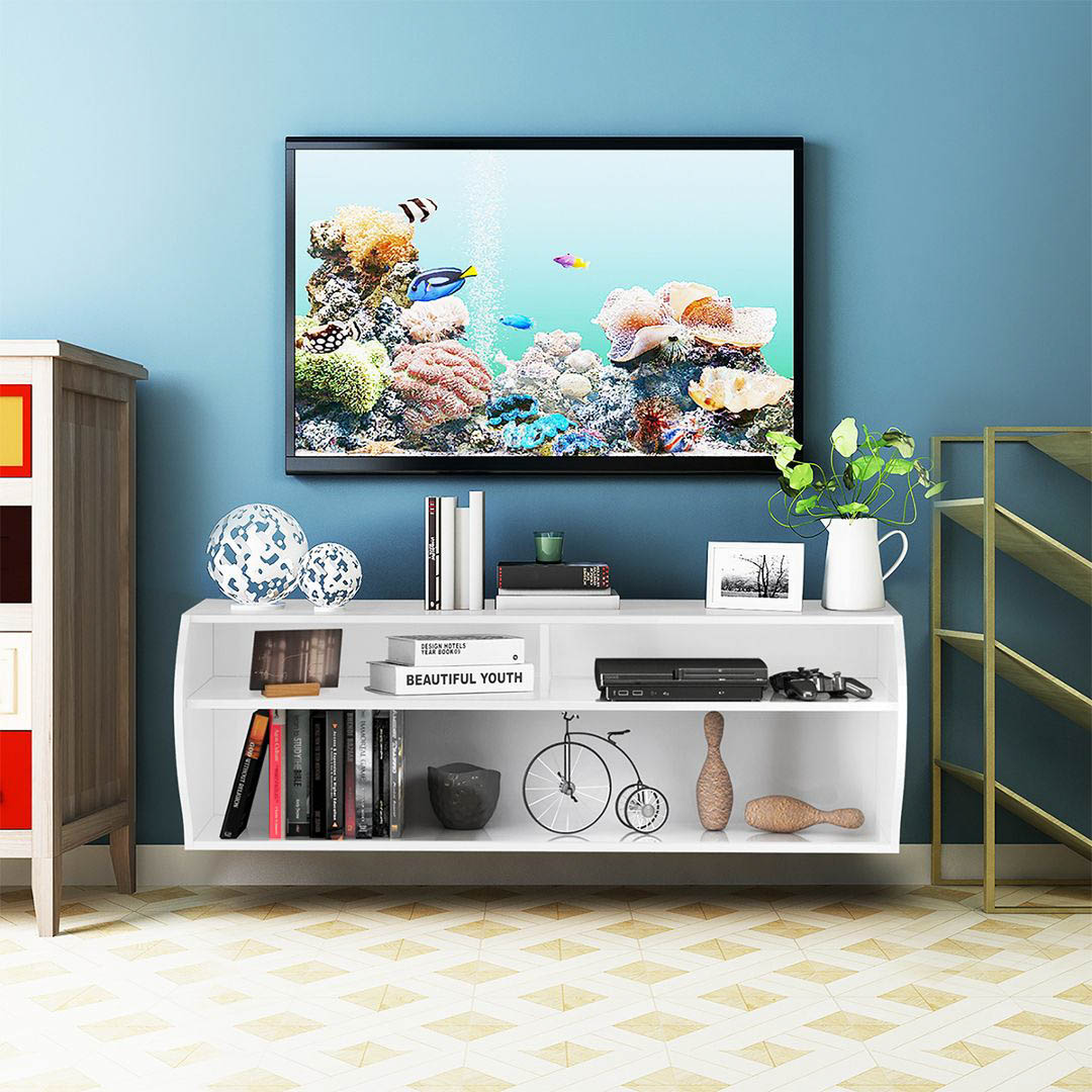Kệ tivi gỗ hiện đại SMLIFE Tachija | Gỗ MDF dày 17mm chống ẩm | D120xR40xC40cm