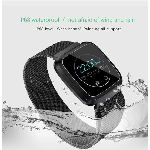 FLY1 smartwatch - Đồng hồ thông minh đẹp nhiều chức năng, chống nước IP68