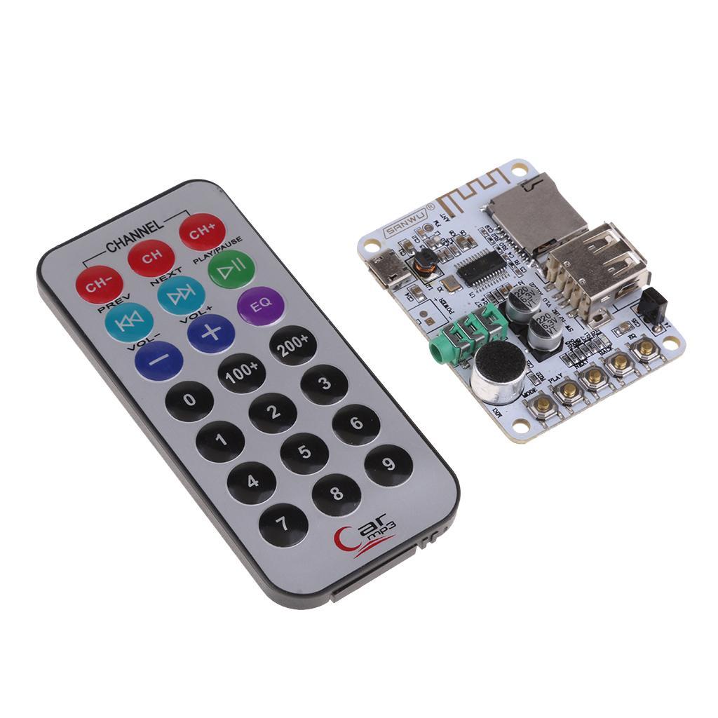 Bluetooth Audio Receiver Stereo Amplifier Board With Remote Control