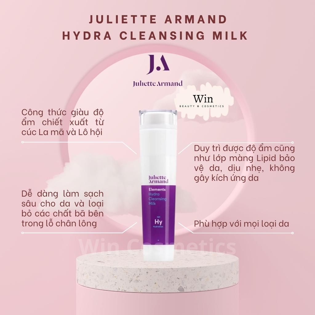 Sửa rửa mặt Juliette Armand Hydra Cleansing Milk dưỡng ẩm cho da thường, khô và nhạy cảm