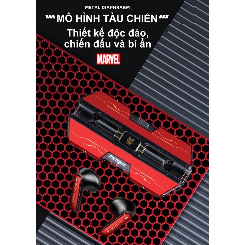 Tai nghe bluetooth 5.3 Vinetteam BTMV21 thiết kế kiểu dáng phi thuyền độ trễ cực thấp chip Jerry 5.3 dành cho game thủ - hàng chính hãng