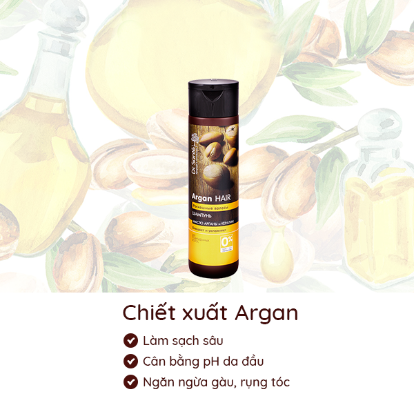 Dầu gội Argan mềm mượt phục hồi chuyên sâu 250ml