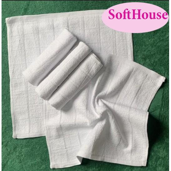 Khăn tay, khăn ăn, khăn lau bếp, khăn lau đa năng cotton 100 % không rụng lông, thấm hút tốt