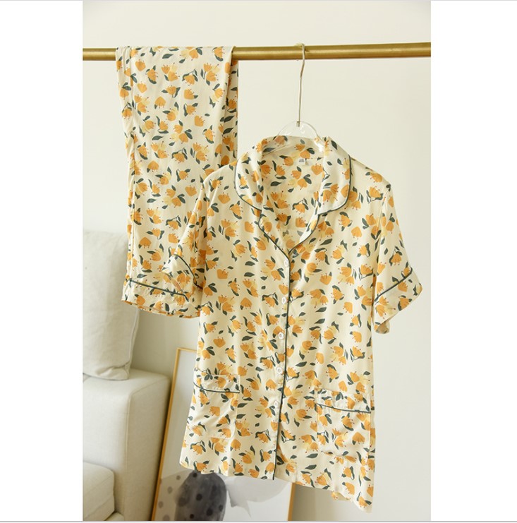 Đồ Bộ Mặc Nhà, Pijama Nữ Dài Tay Azuno AZ1809 Chất Liệu Cotton Lụa Chất Mát(Kèm ảnh thật