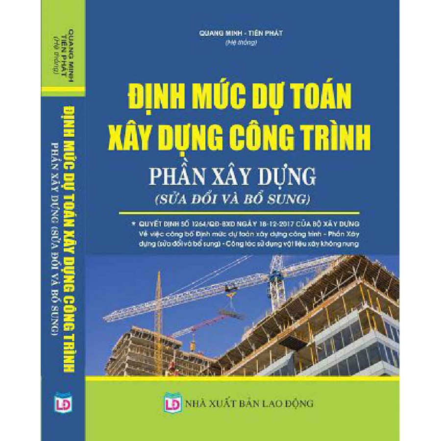 Định Mức Dự Toán Xây Dựng Công Trình - Phần Xây Dựng (Sửa Đổi Và Bổ Sung)