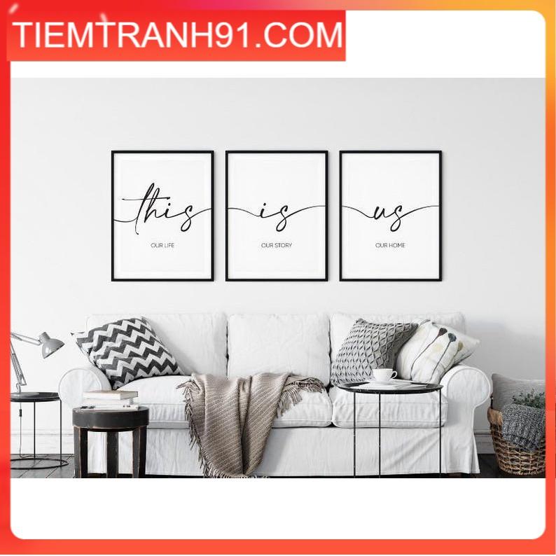 Tranh Canvas Cao Cấp | Tranh This Is Us, Poster, Decor, Typography, Quote 2