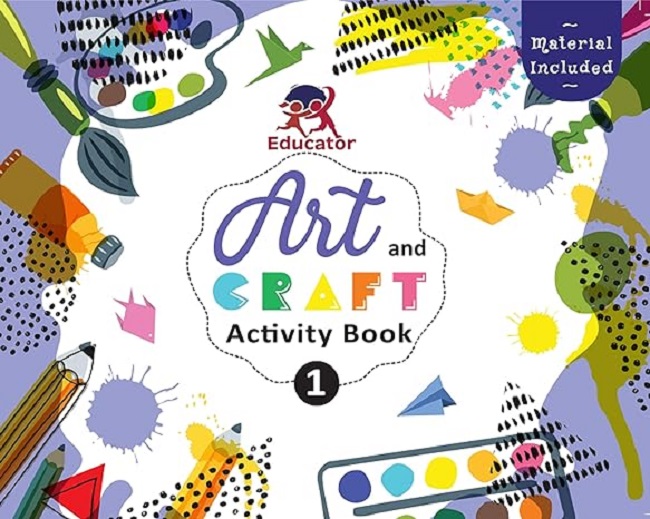 Art and Craft Activity Book 1 for 4-5 Year old kids with free craft material