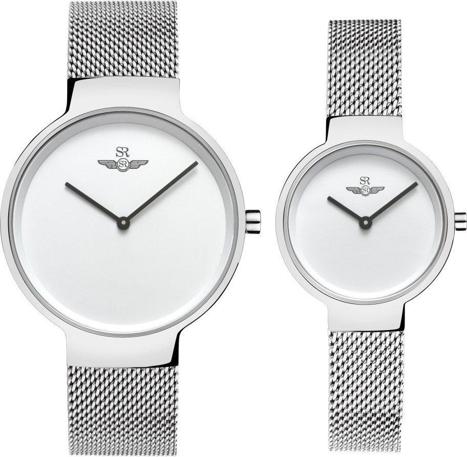 Đồng Hồ Cặp Đôi SRWATCH SG5521.1102 (28mm &amp; 39mm) - Quartz (Pin) - Dây Kim Loại