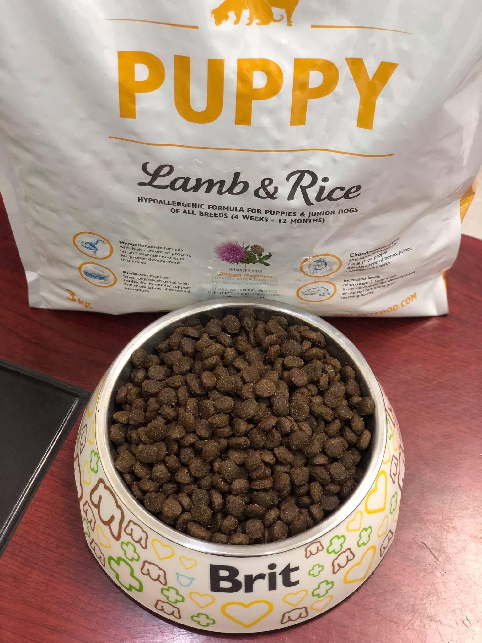 Thức ăn hạt cao cấp dành cho chó con ăn dặm vị thịt cừu -  CH Séc - Brit Care Puppy Lamb&amp;Rice (3kg)
