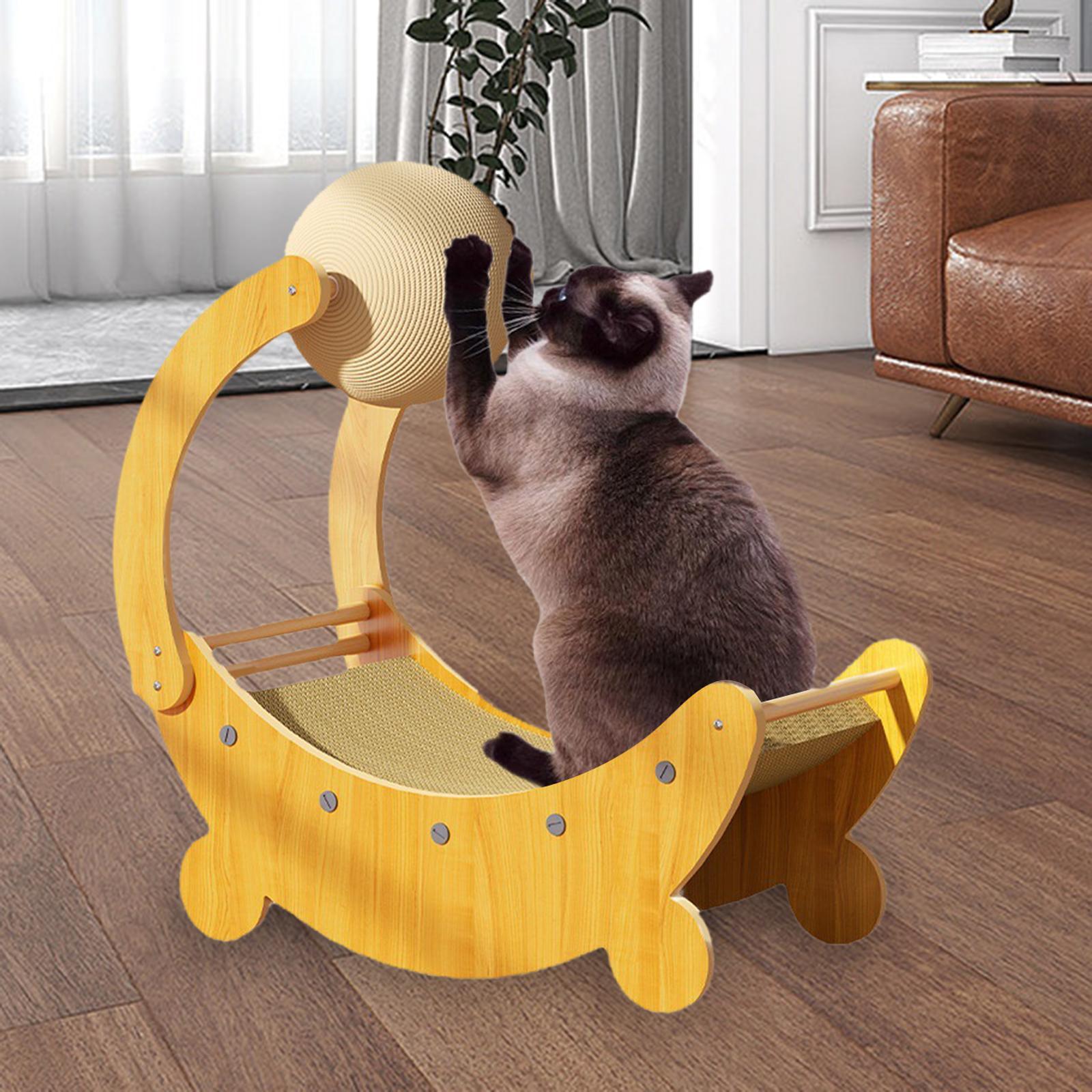 Cat Scratching Board Cat Scratcher Cat Scratch Ball Pet Toy Decorative Cardboard Pet Supplies Cats Nest Lounge Bed Cat Scratch Pad for Kitty