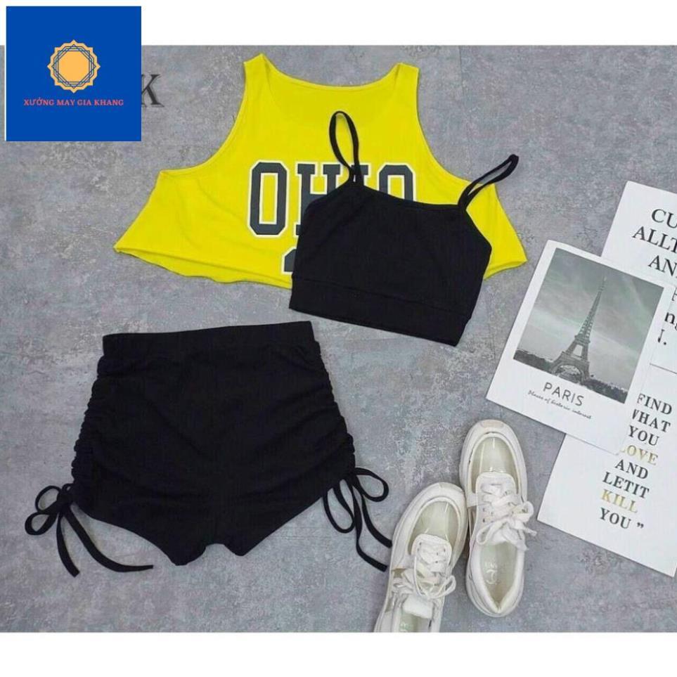 Set 3 Bộ sport body ôm, thời trang, sành điệu cho bé gái - Quần áo trẻ em - GiaKhang (210577)