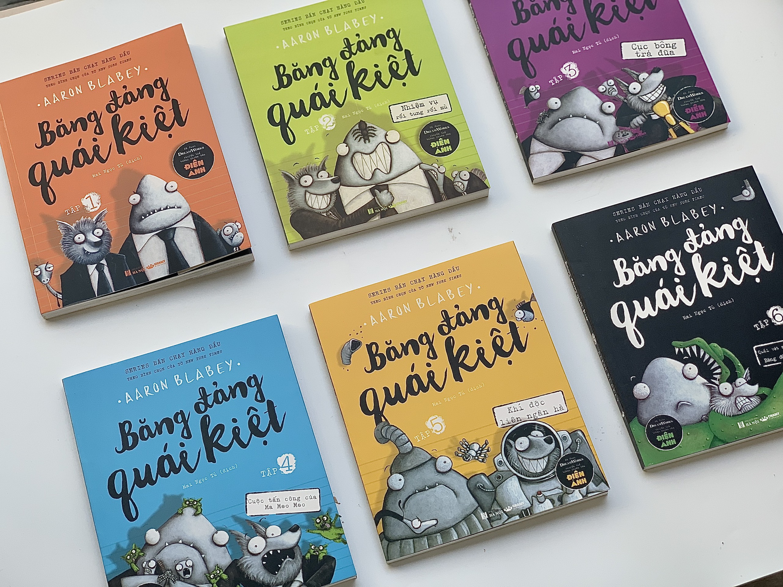 [Boxset 6 tập] BĂNG ĐẢNG QUÁI KIỆT tập 1 – 6 - Aaron Blabey - Crabit Kidbooks - NXB Hà Nội