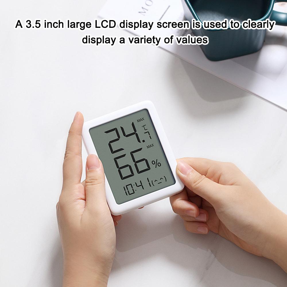 Temperature and Humidity Detector Household Office Baby's Room Hygrothermograph LCD Display Temperature and Humidity Meter Temperature Tester Hygrometer