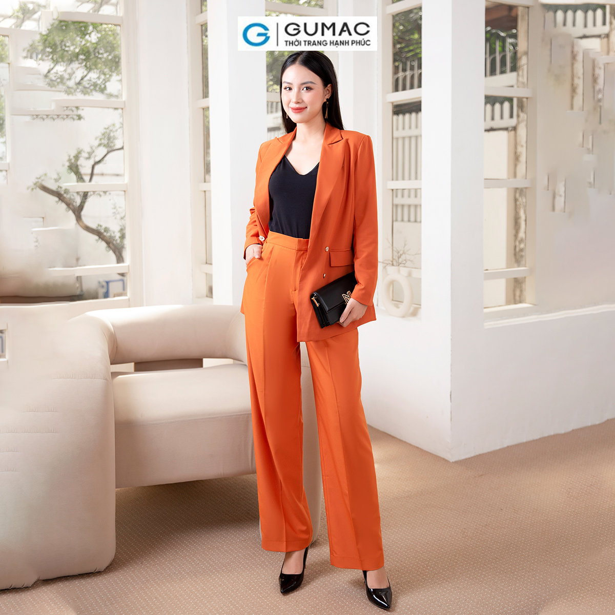 Áo Blazer dáng suông thời trang GUMAC AD10040