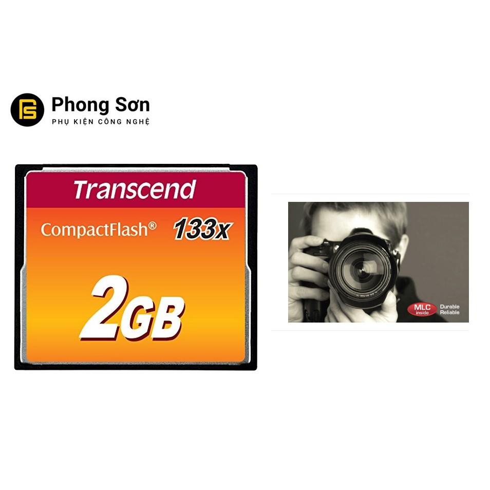 Thẻ nhớ Transcend CF 2GB (133x Speed) Hàng nhập khẩu